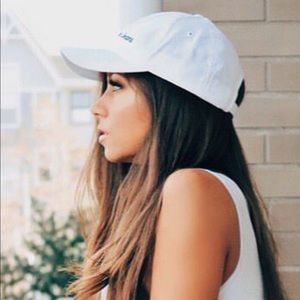 White Calvin Klein hat